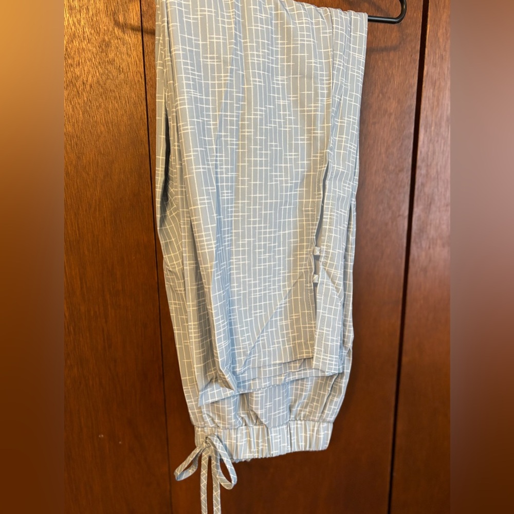Light Blue Patterned Pants